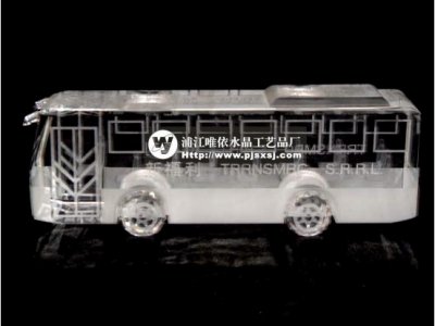 公交车水晶车模 sj-008